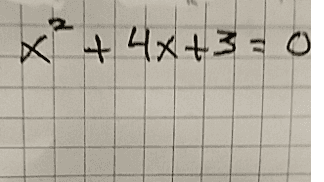 ✓744×43=0
x + 4x+3=0