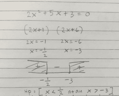 +5Xt3=0 (xt) (2x+67 2X = -1 2x2 -0 x-3 x 2. 파프 -3 Hp : [XL atau x>-3] 2 