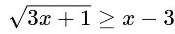 V3x + 1 > X – 3 