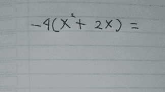 -4(X + 2x) 