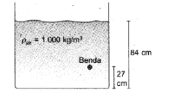 Par = 1.000 kgfm? 84 cm Benda 27 cm 