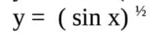 12 y = (sin x) 