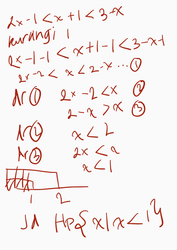 Ах - (Kх + | < 3-Х kurangi I (к-1 -1 (x+7-(43-4 2 -1 < x 2 2-х ...9 Ас 0 2х - 24x 0 - х 2% 6 да << 2 NO ДА ъ2xt 17% | - JA Heşxlacin Pr 
