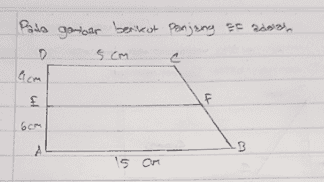 Pala gonicar berikut penjang It alors 5cm 4 се IF F F 6om 3 15 cm 