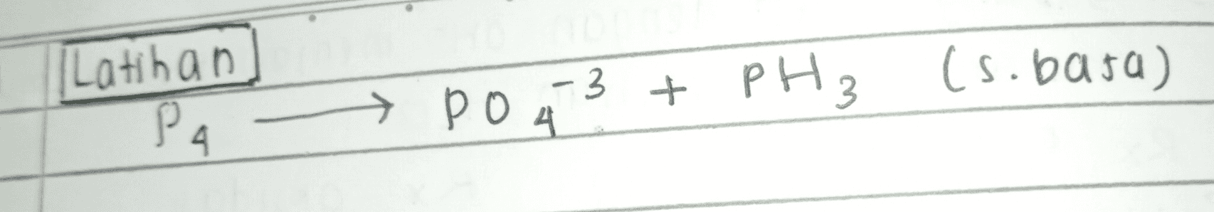 (s. bата) Latihan P4 - - po A3 - 3 + PHз 