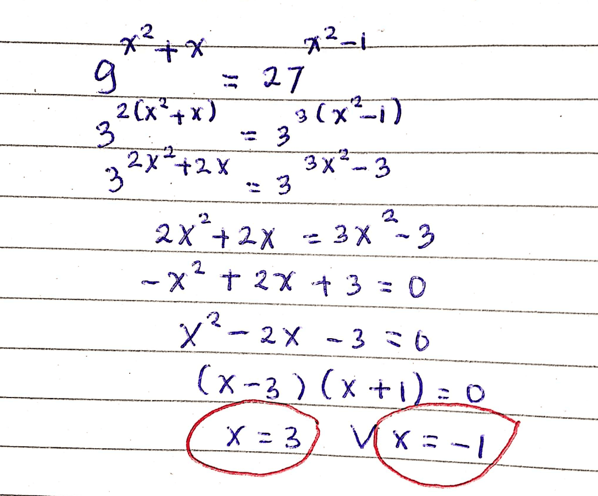 **** Е. 12-і. а g 27 2(x+x) з (x*-і) 3 3 22-X*+2х 3х-3 2x®+ 2х ~ Э - х*t 2х +3= 0 у? - 2х -3 го (х-3)(х+1) - О (х-3) Mх: -1) 