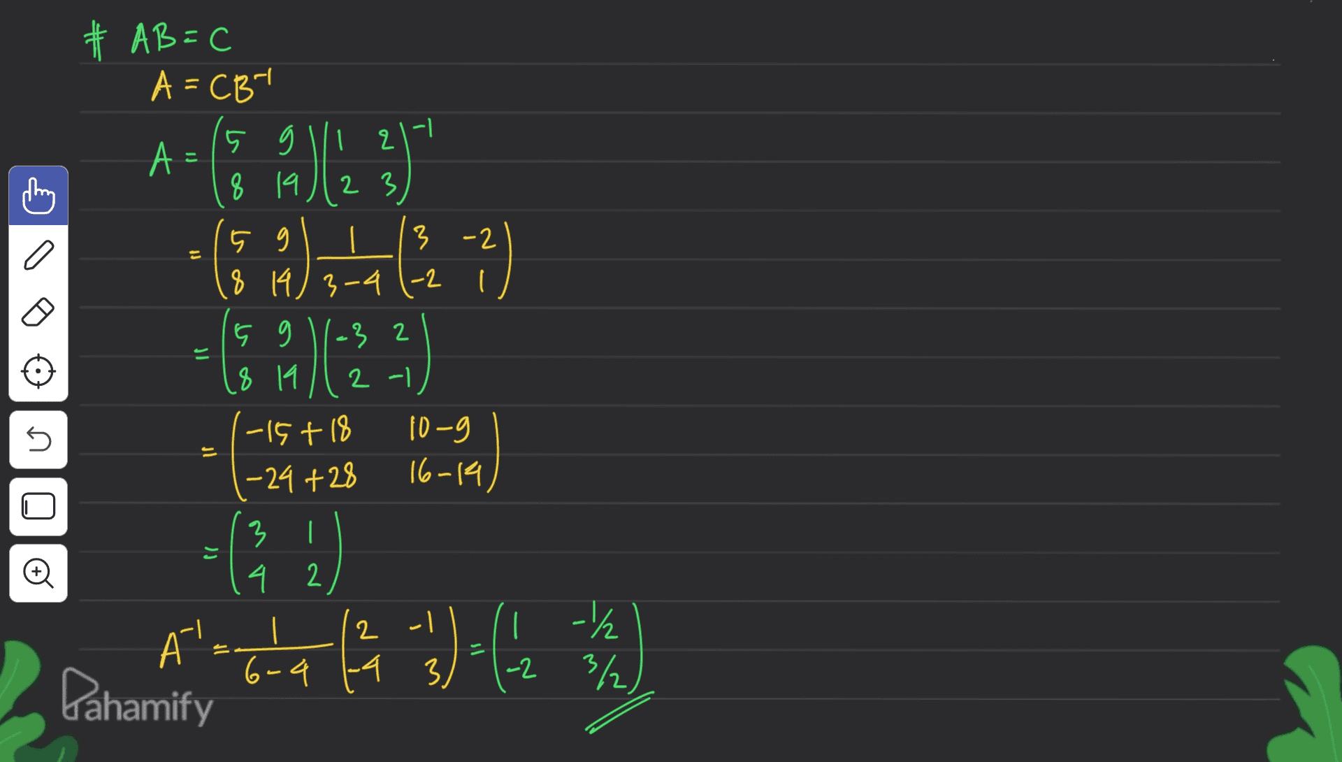 # AB=C A = CB- A = А 5 g 1/12 8 14 2 3 I a A) +(5) HAL ) 2) -32 g 3 -2 8 14 3-4 1-2 с 9 8 14 2-1) -15+18 10-9 -24 +28 16-14) 45 it | )) 3 4 2 l All 12 - 1) (2 - 4 3 'l -1/ 3/ 1-4 3 -2 Pahamify 