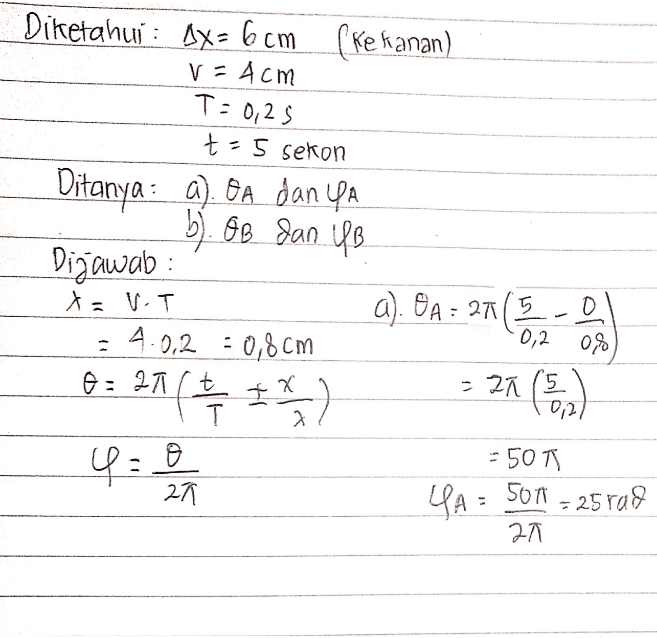 Diketahui : Ax= 6 cm ( ke kanan) V = 4cm TE 012 5 t = 5 sekon Ditanya: a) Da dan UA a 비, e gan e ④. EA - 27 제동 0 0,2 0,8 Dijawab: ㅊ V.T - 4-02 : 08CM 야 2T 는 ) T 구 Q. ㅉ - 제동 으 50N LGA Soft - 25 ra 2지 