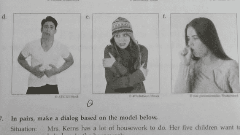 d. 2. e. f. ATICS SH @ 7. In pairs, make a dialog based on the model below. Situation: Mrs. Kerns has a lot of housework to do. Her five children want to 