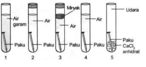 Minyak Udara -Air garam -Air -Air Air Paku Paku Paku Paku -Paku Caci, anhidrat 2 3 4 5 5 