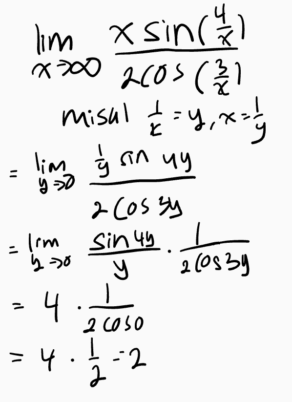 lim asin(/ x20 200s (2 4 4 2 misal 1 = y, x=1 / lim ģ sin uy yo 2 cossy = Ghu! lim y=0 y 210539 1 나. 4. 05の il .4 I -2 2 
