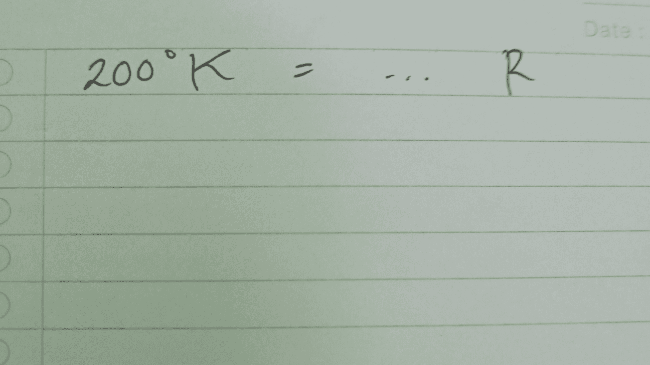 Date 200°K = R 