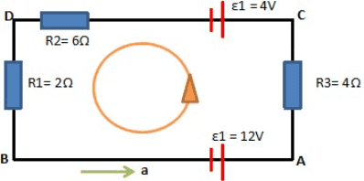 El = 4V 开 R2= 62 | R1 = 22 R3=42 l = 12V B B A > a 