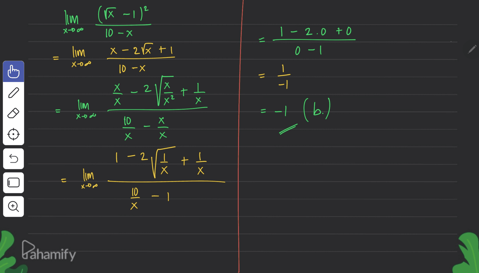 2 Ilm (X-11² X-Doo ) 10-X X-2V + - 2.0 to IS lim 0 - 1 = 11 X-02 10 - X Il -1ī 2 . XI * | xx + I tx lim = -1 (6.) ( ملی -X xlx X elx - U 5 2 2 VE + I Х lim Х o U X-DA el x Х Pahamify 