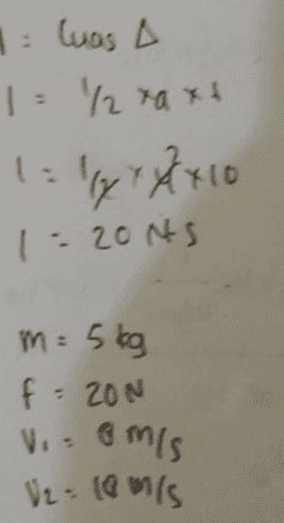 1 luas a 1/2 taxt 1:lly Xxio 1:20NS m = 5kg f=ZON Visomis Vzo (@ms 