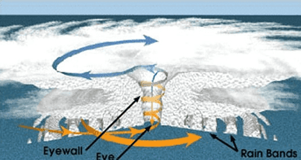 Eyewall Eye Rain Bands 