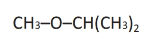 CH3-O-CH(CH3)2 