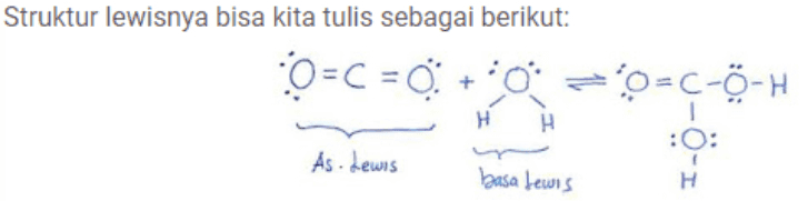 Struktur lewisnya bisa kita tulis sebagai berikut: 0 =OC- O=C-o-H :0: As. Lewis basa Lewis H 
