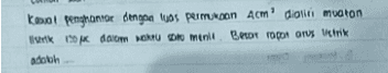 Kao penghtontor dengan luas permukoon Acm dialiti muatan 10K doom RIU DO menit BADY TODO OUS Virk adalon 