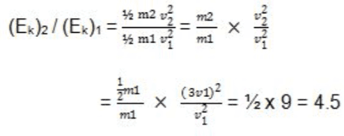 19 m2 m2 (Ek)27 (Ek)1 = 13 mi 11 Х (301)2 = 12x9 = 4.5 u1 m1 