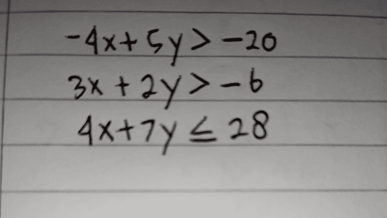 -4х+ Су-20 3х + 2y>- Ы 4x47y 2 28 
