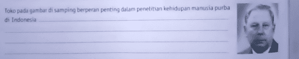 Toko pada gambar di samping berperan penting dalam penelitian kehidupan manusia purba di Indonesia 