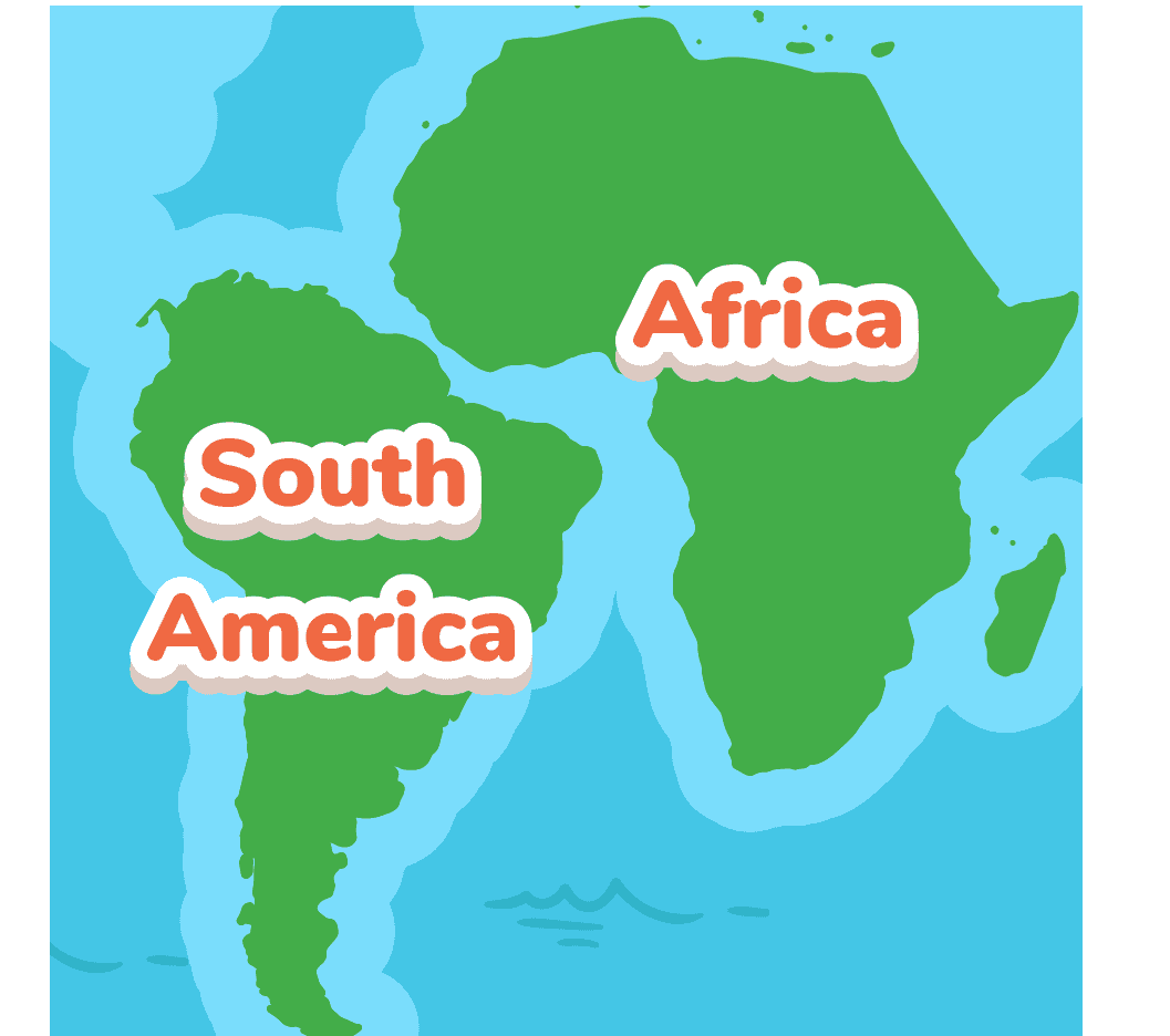 Africa South America 