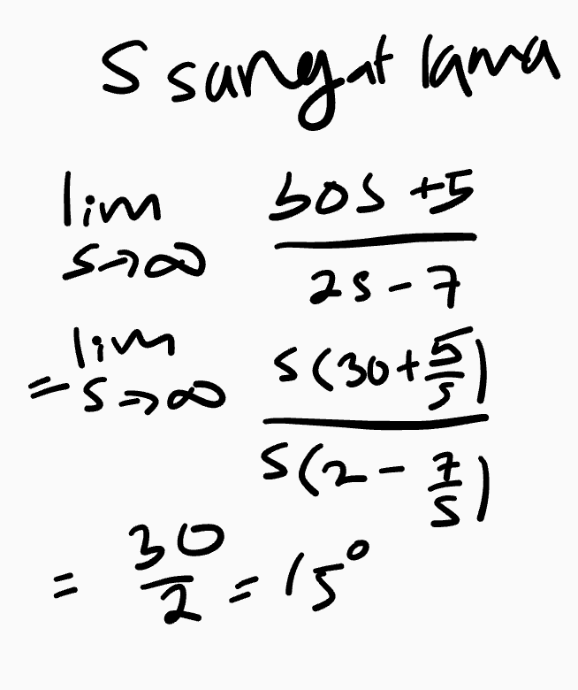 Ssangat lama bos +5 lim sao 25-7 lom =5500 S (30+3/ ) 5(2-/ il 3.0 = 15 
