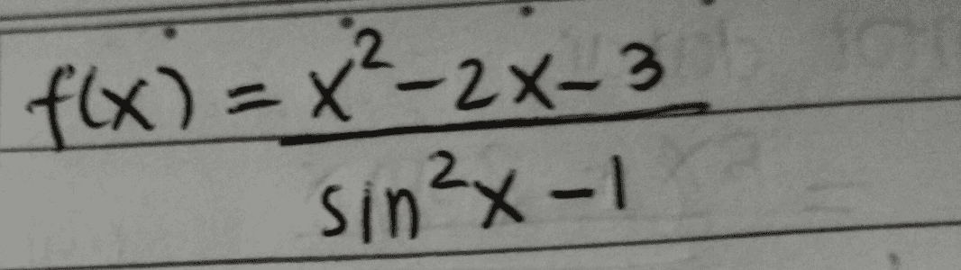 f(x)=x²-2x-3 sin²-1 