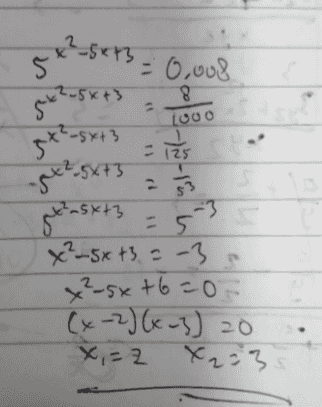 $225*73 = 0,008 2.5x43 5 8 L000 {+*$- st? - 125 - px?_gx+3 لایه ۲۸۶ 6- تعلم ²-5x+7 5 x²–5x+3 = -3 x²-5x+6=0 (x-2)(x-3) zo x=2 X223 